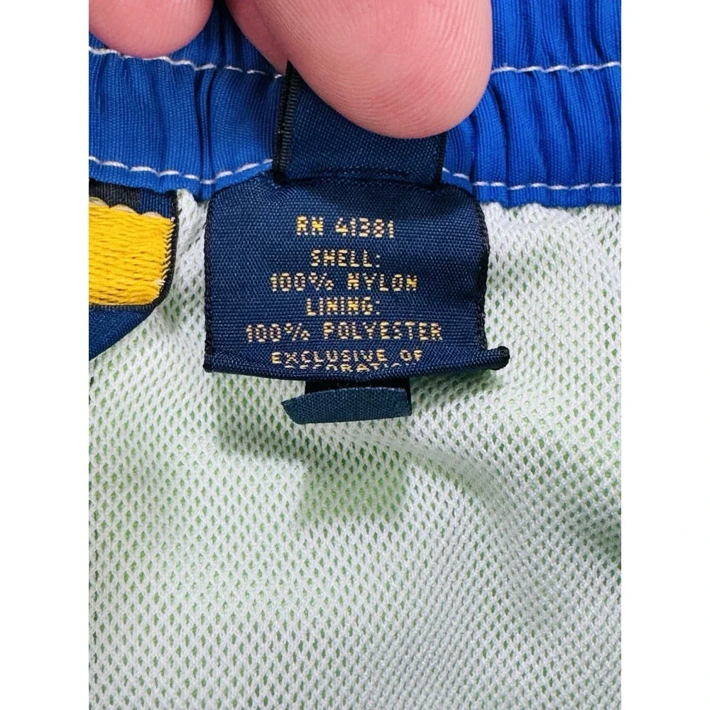 Polo Ralph Lauren Men's L Lime Green Mesh Lined Swim Trunks Pony Logo‎ Cargo